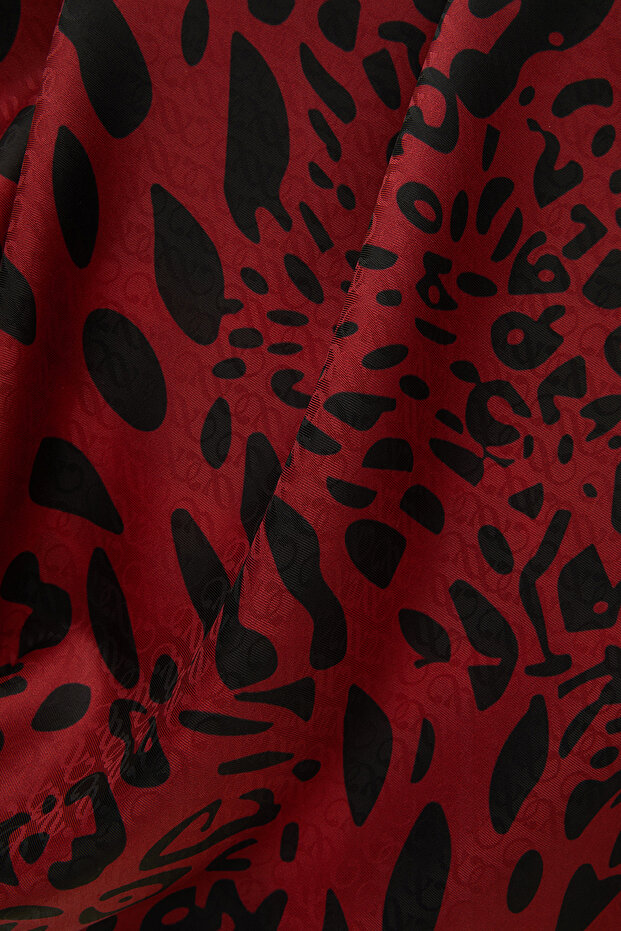 Çerçeveli Leopar Eşarp - 2