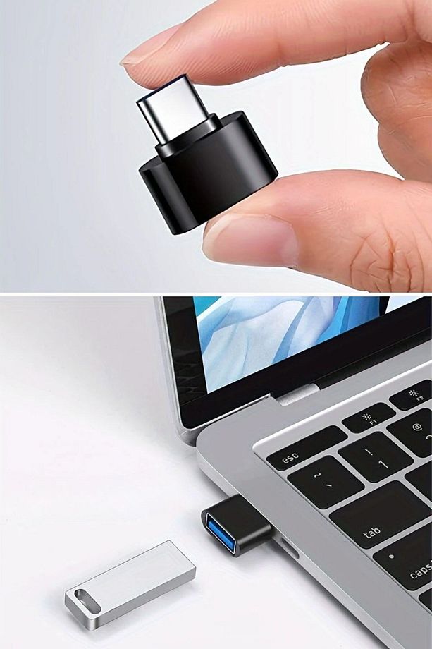 ® 1 Adet Usb to C Adaptor Dişi Çevirici Dönüştürücü Adaptör - 5