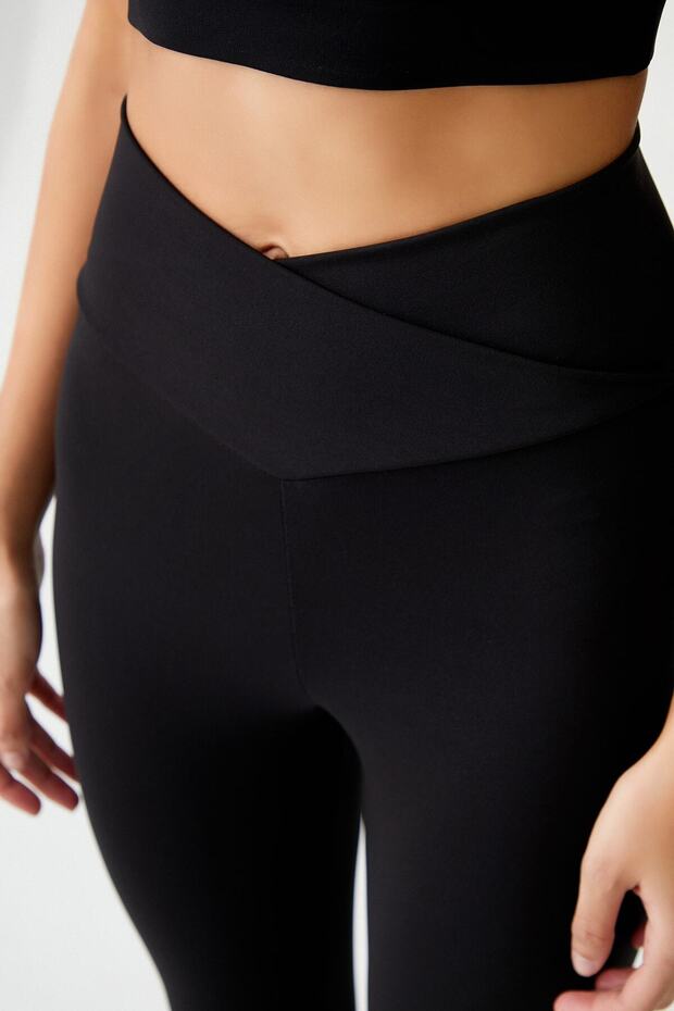 Fekete kereszt derék részletes keresztben derék harisnya boríték - 2