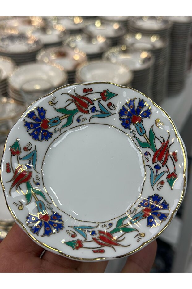 Esterhomedecor 6 Porcelain Tea Plates Porcelain Coasters