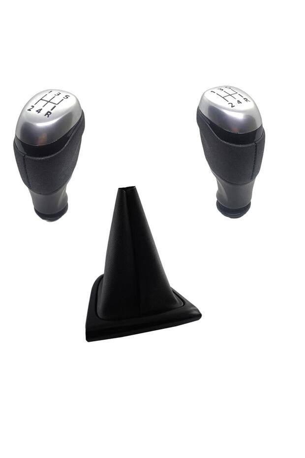 Renault Clio 4 5 Advance Gear Shift Knob Matte Chrome Detailed and Gaiter Set
