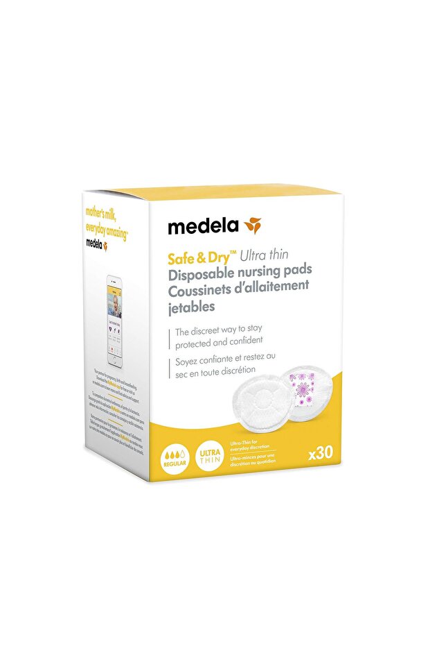 - Safe & Dry Ultra Thin Disposable Absorbent Nursing Pads 30 pcs