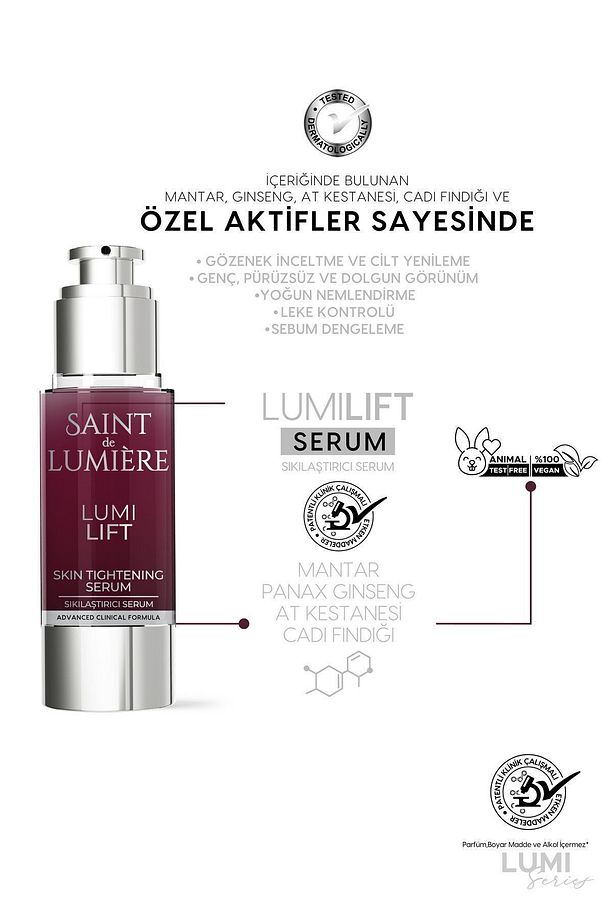 LUMILIFT Gözenek, Siyah Nokta ve Yaşlanma Karşıtı, Dolgunlaştırıcı Serum 30 ml - 2