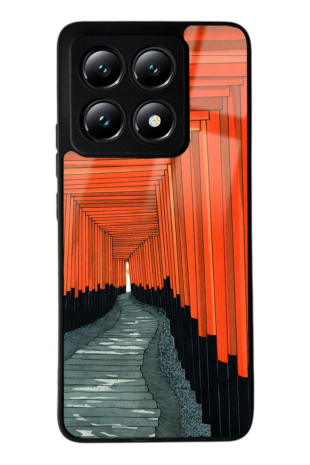 Glossy Phone Case for Xiaomi Mi 14t with Pastel Windows Design