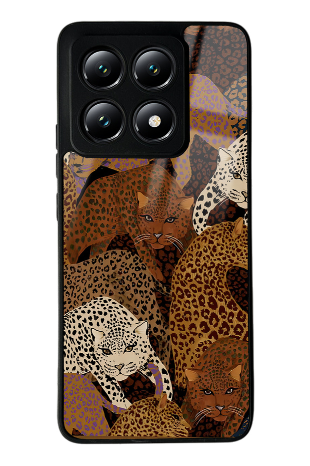 Xiaomi Mi 14t Glossy Phone Case with Leopards Design