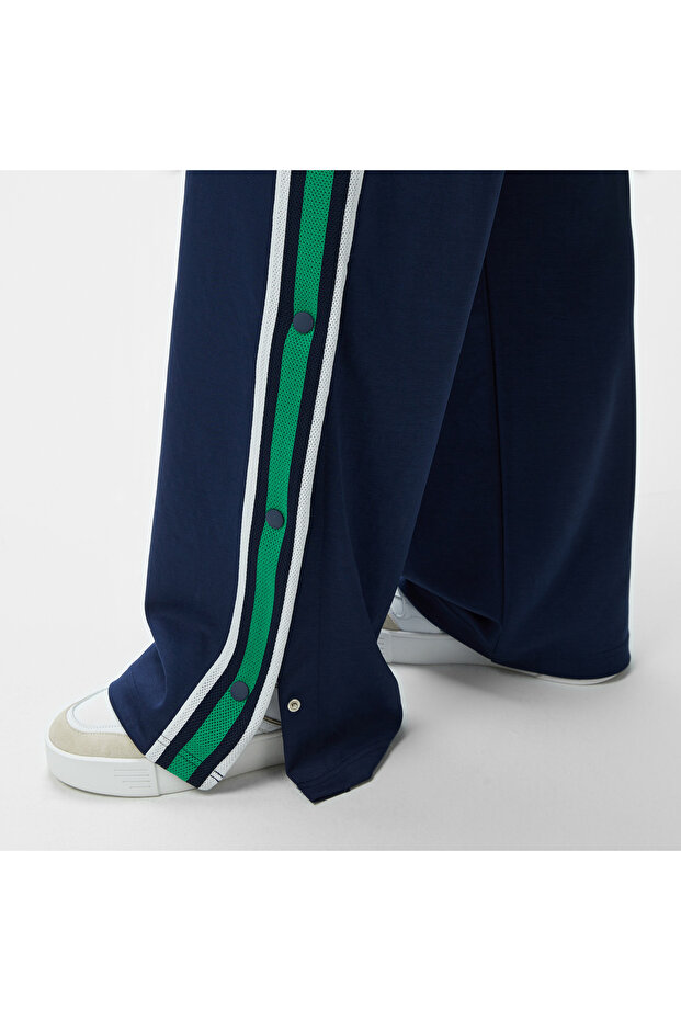 Kadın Relaxed Fit Renk Bloklu Lacivert Eşofman Altı - 7