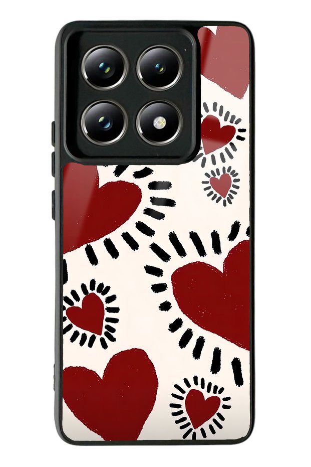 Xiaomi Mi 14 t Pro Brush Heart Design Glossy Phone Case