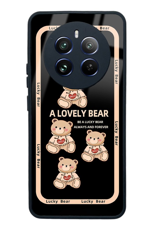 Oppo Realme 12 Pro Plus Glossy Phone Case with Lucky Bear Design