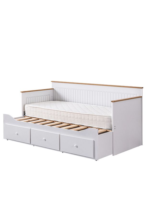 Yavrulu Karyola, Marmaris Divan Karyola Çekmeceli Açılır Çift Kişilik Karyola + Soft Yatak - 5