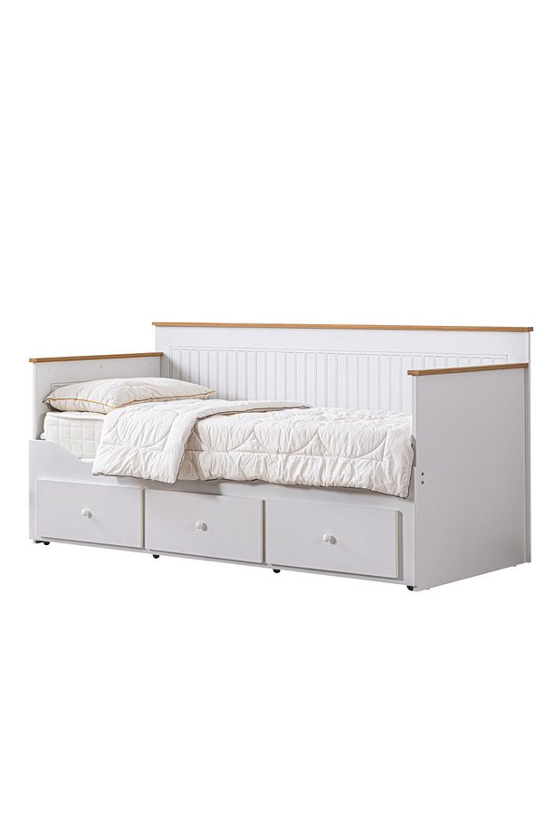 Yavrulu Karyola, Marmaris Divan Karyola Çekmeceli Açılır Çift Kişilik Karyola + Soft Yatak - 4