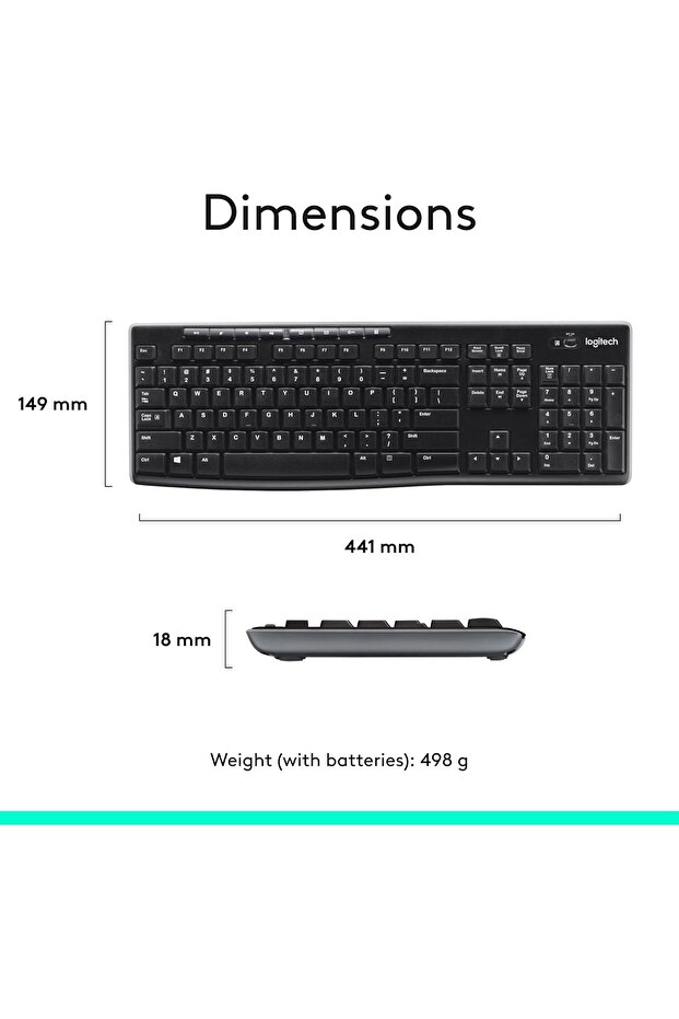 MK270 Wireless Keyboard and Mouse Combo - 8