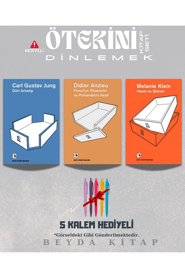 Dört Arketip - Psikanalizin Keşfi - Haset ve Şükran - Üç Kalem Hediyeli - (3 Kitap Set) - 1