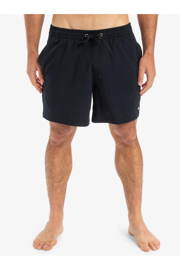 EQYJV04118-KVJ0 Surfsilk Solid Volley 16 Erkek Şort Mayo Siyah - 1