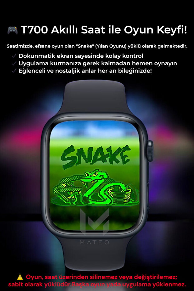 Akıllı Saat Yeni Nesil T700s Watch 7 Series Ios Androıd Uyumlu Bluetooh Arama Bildirim Alma - 8