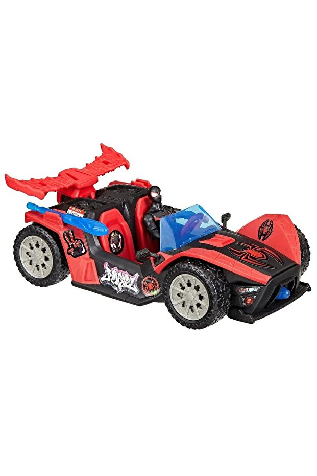 Miles Morales Car and Figure Set – Action Toy with Convertible Vehicle - 3