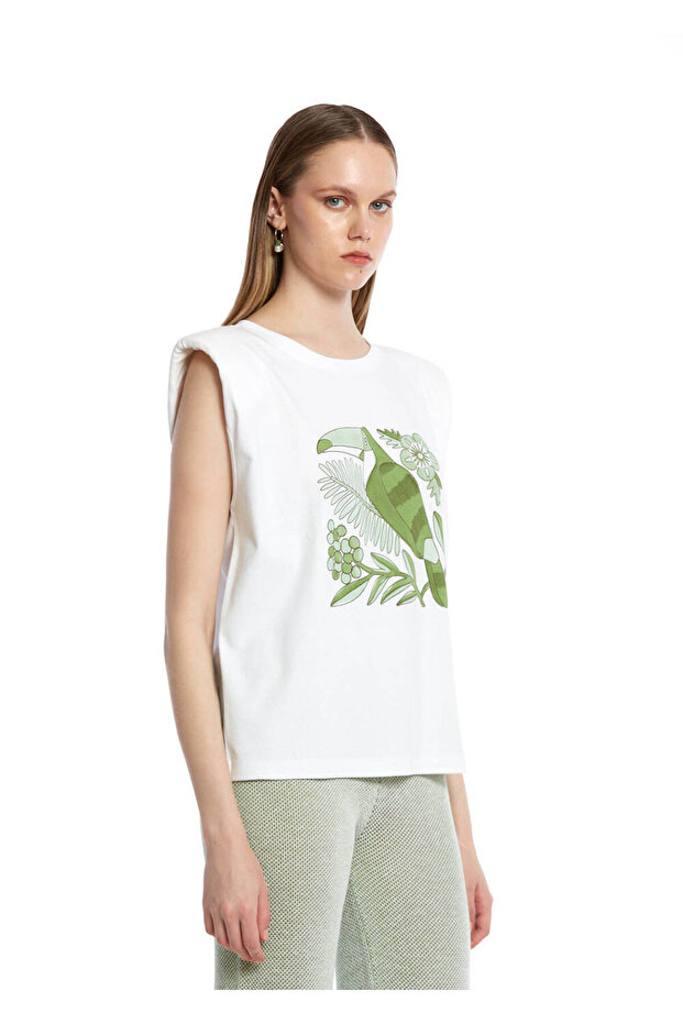 Parrot Pattern T-Shirt - 3