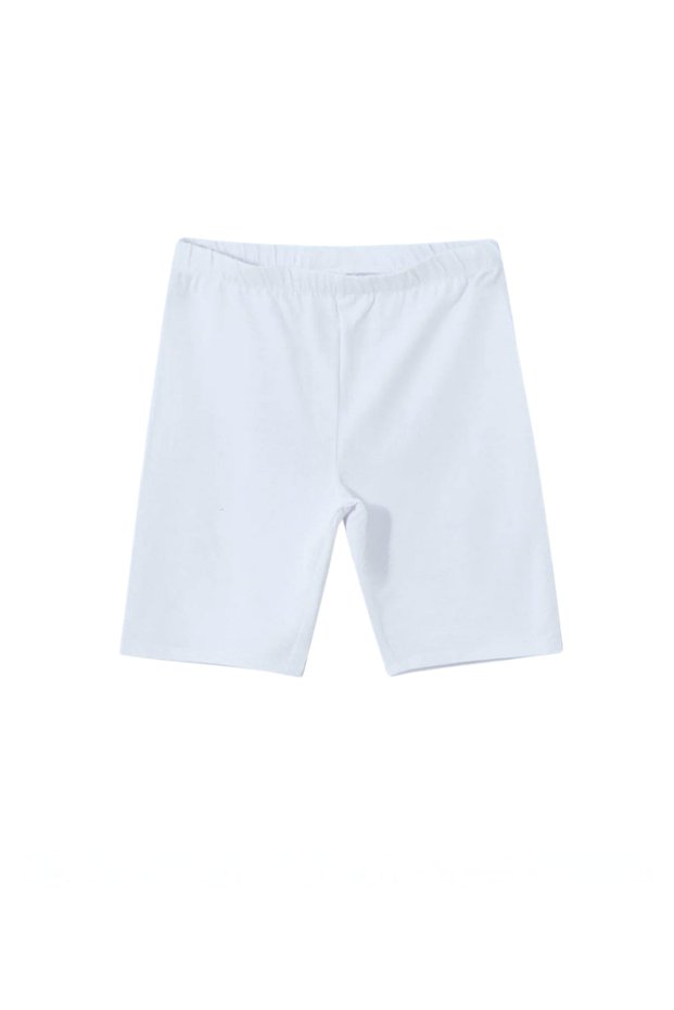 95% Cotton Girls' Lycra Combed Cotton White Short Tights / Skirt under Dress Boxer