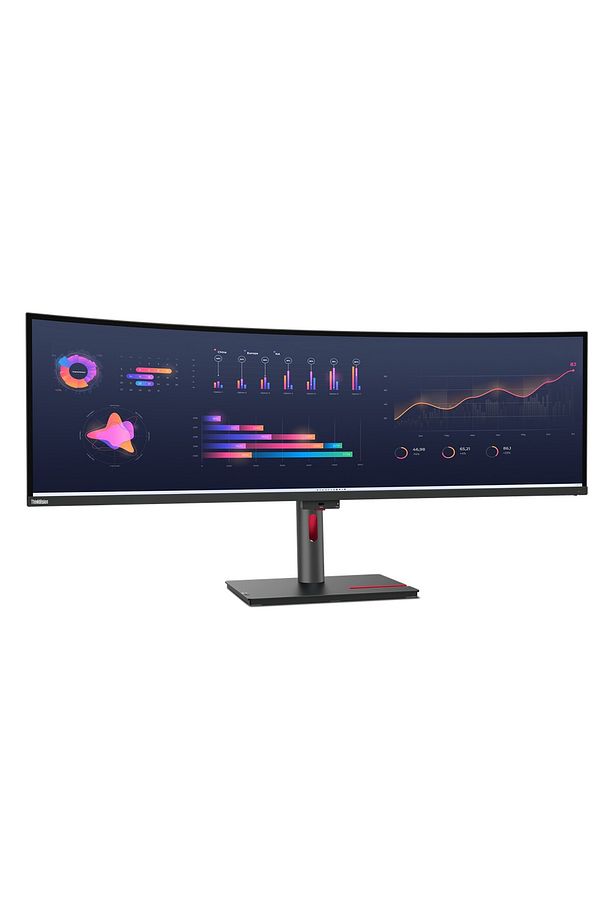 ThinkVision P49w-30 63DBRAT1TK 49" 60Hz 4Ms HDMI+DP+USB-C+RJ45 HDR UW-DQHD IPS Pivot Curved V - 2