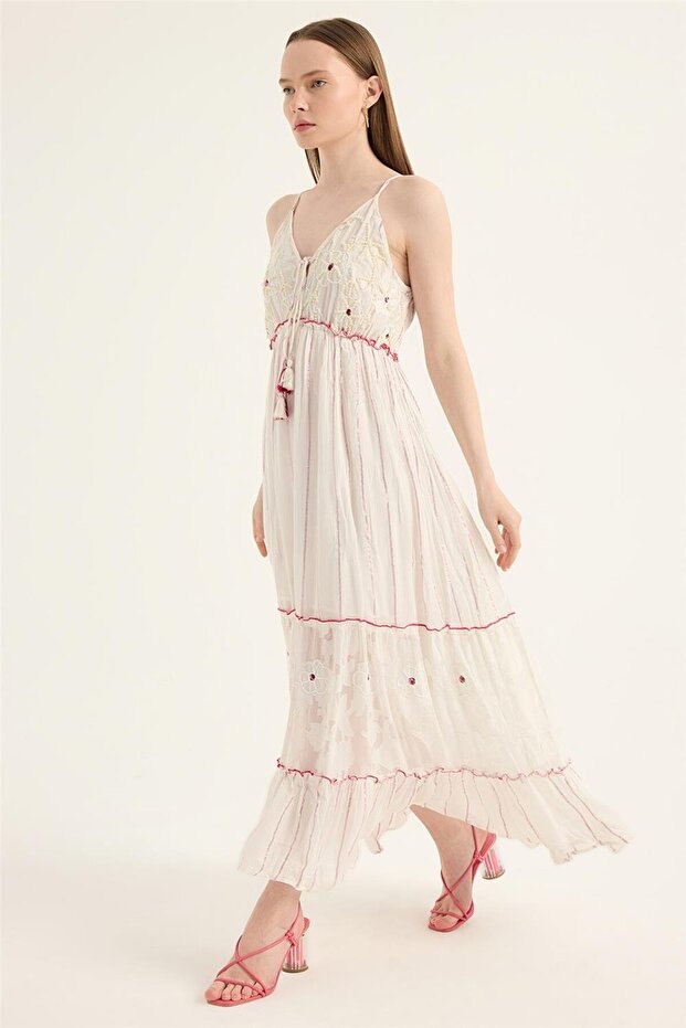 Yaldız Şeritli Elbise - 2