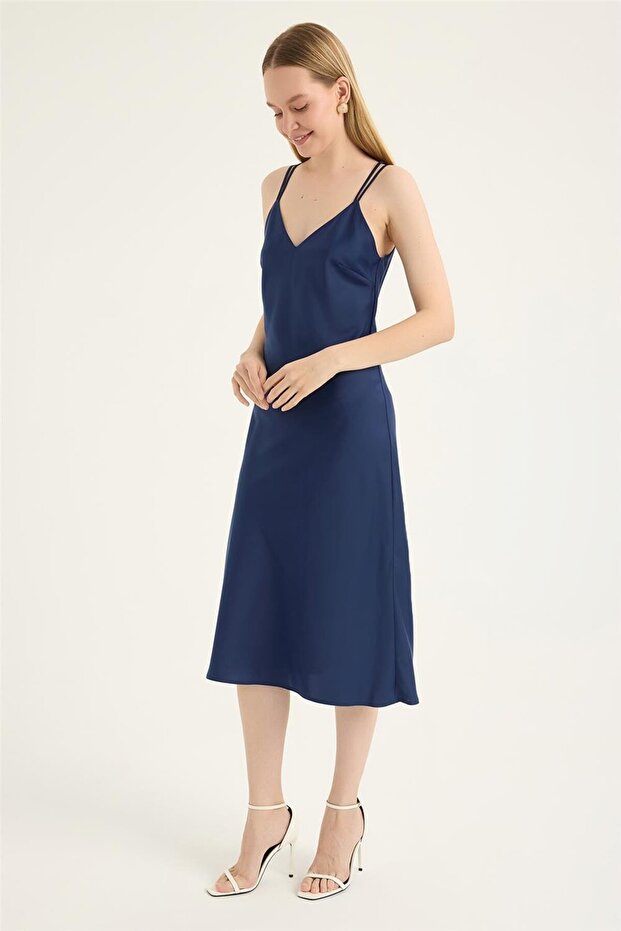 İkili Askılı Elbise - 2