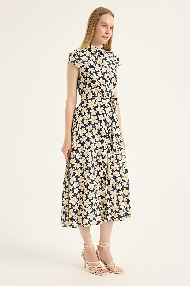 Rochie cu model violet - 3