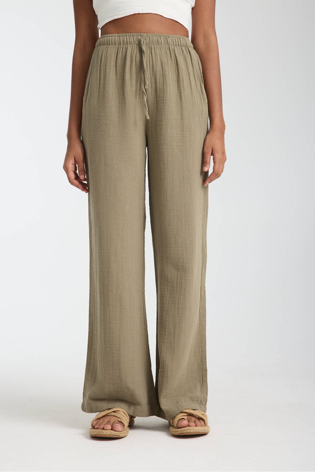 Muslin Oversize Palazzo Women's Trousers