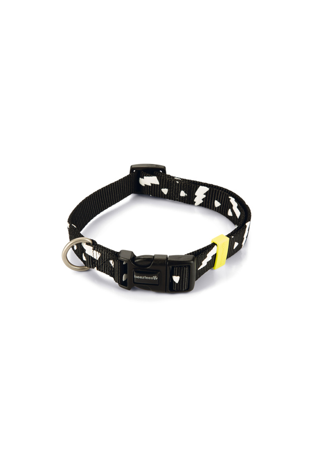 Dog Collar, Black, 35-50cm, 20mm