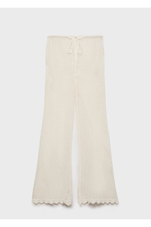 Kroşe flare pantolon - 3