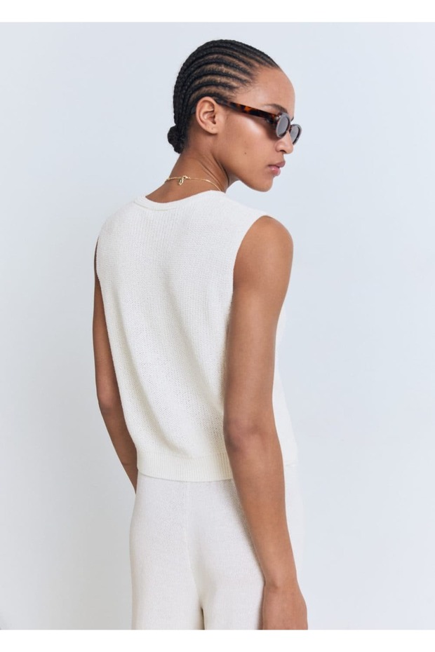 Ajur örgü yelek - 4