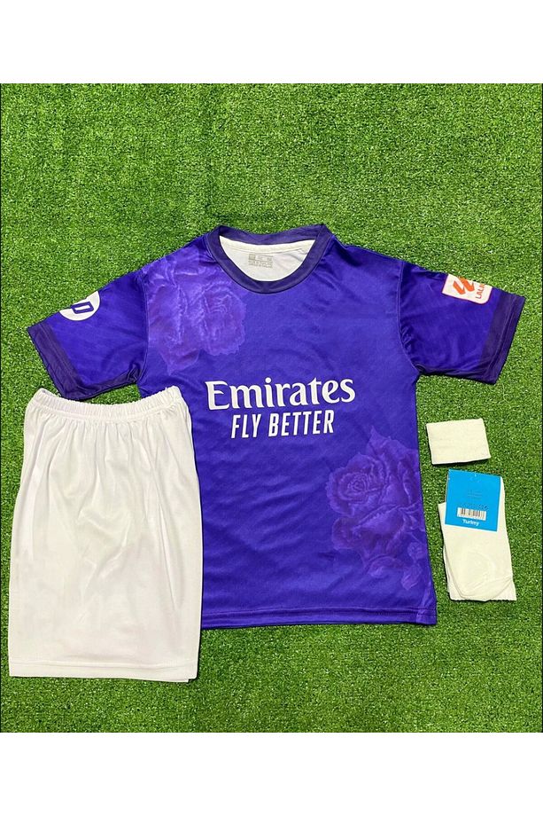 Vini Jr. 2023/24 Yeni Sezon Çocuk Forması 4'lü Set (Y-3 Güllü) - 2