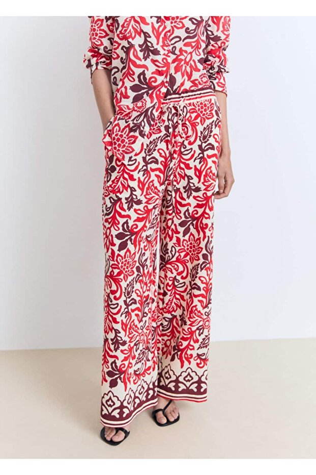 Çiçekli pantolon - 6