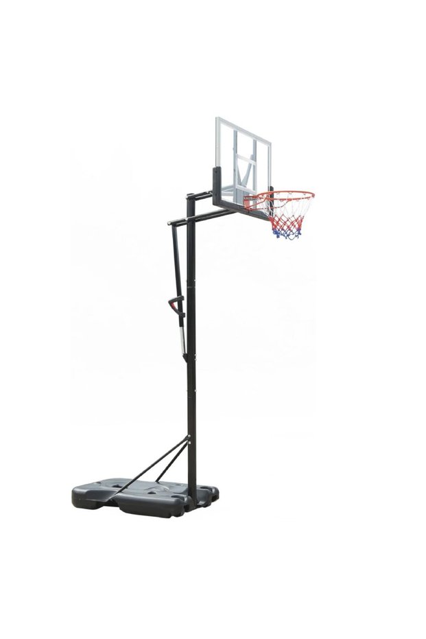 Portable Basketball Hoop, Adjustable 7.5–10 ft, 44-Inch Backboard and Wheels