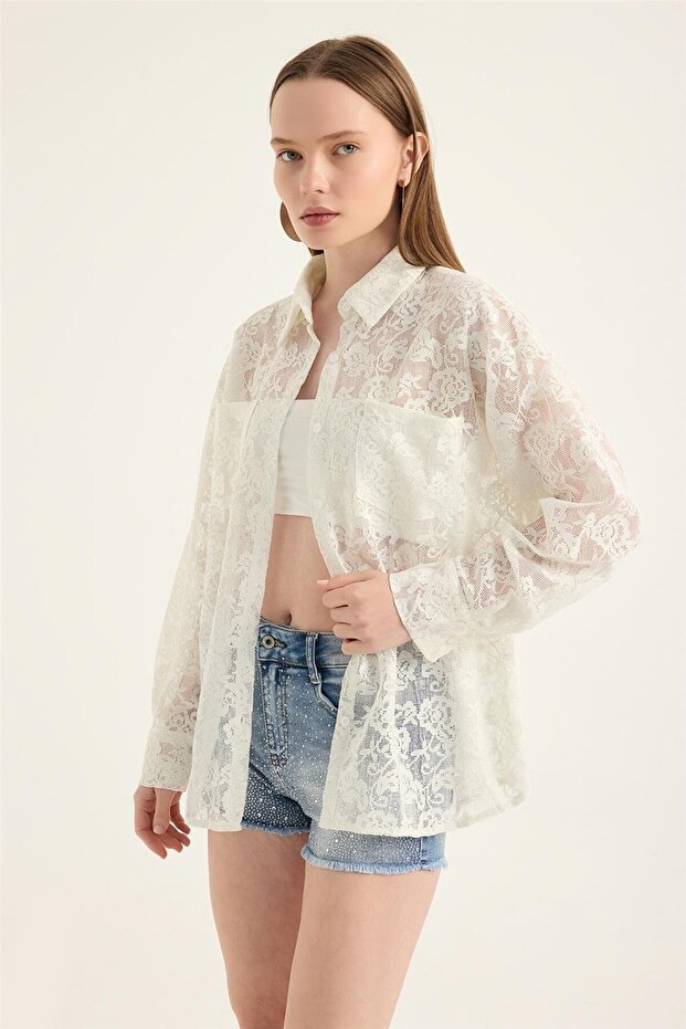 Dantel Gömlek - 6