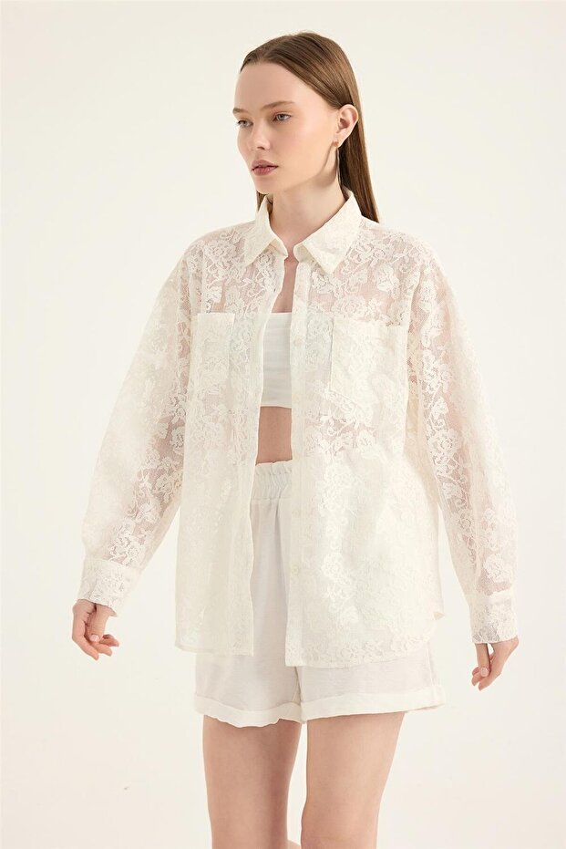 Dantel Gömlek - 3