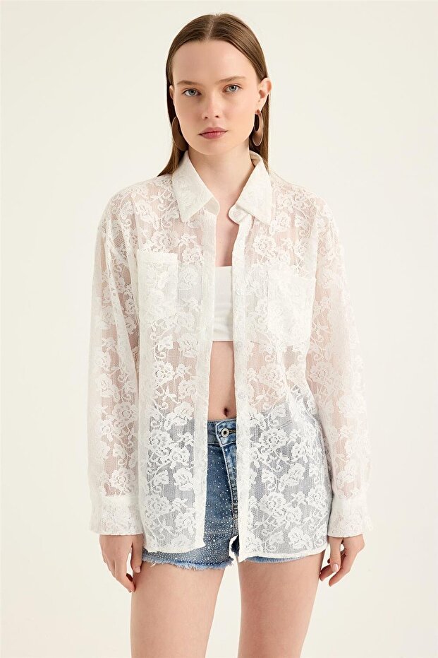 Dantel Gömlek - 1