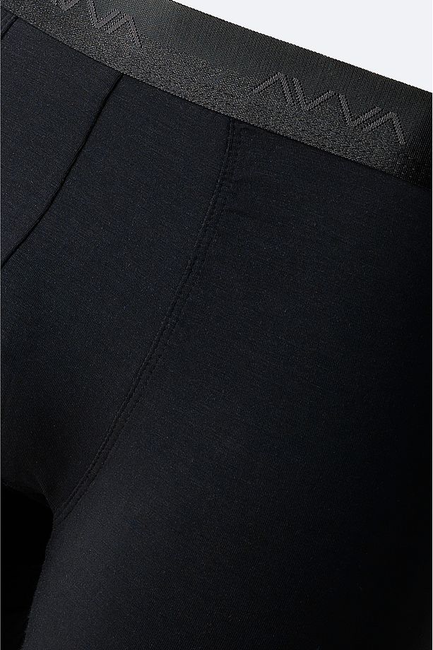 Erkek Siyah Düz Basic Soft Touch Tekli Boxer A42Y9537 - 3
