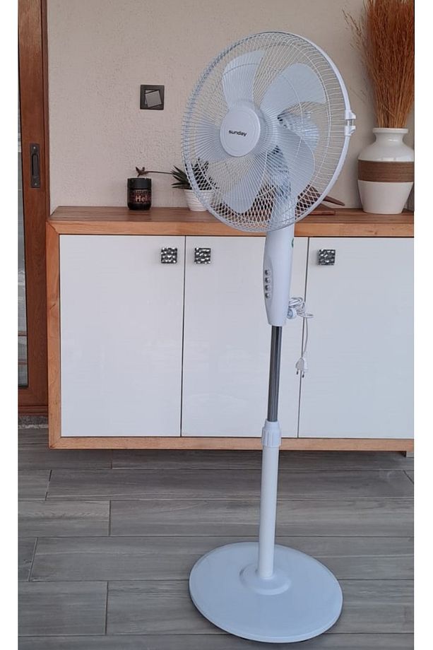 Ayaklı Beyaz Vantilatör 55 Wat 5 Pervane Sessiz Simit Ayaklı Sağ Sol Dönme Fonksiyonlu 55w - 2