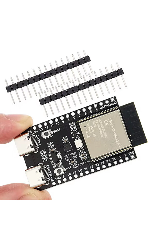 ESP32-C6 DevKit Wifi 6 ve Bluetooth 5 Modül Geliştirme Kartı ESP32-C6-WROOM-1 32 Bit 160Mhz 8 Mbyte - 3