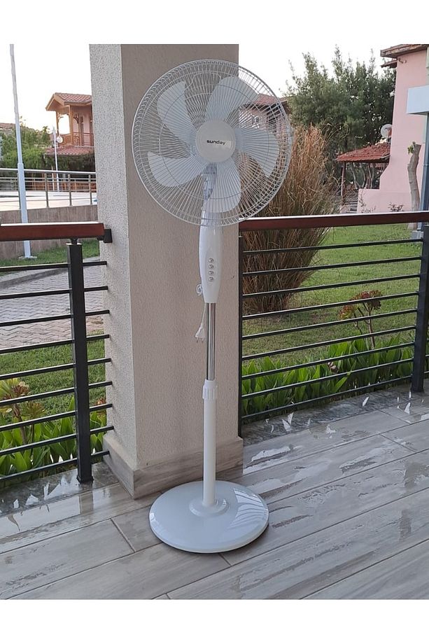 Ayaklı Beyaz Vantilatör 55 Wat 5 Pervane Sessiz Simit Ayaklı Sağ Sol Dönme Fonksiyonlu 55w - 4