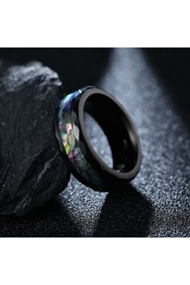 Abalone Shell Ring Tungsten SIC MODA 4022 - 4
