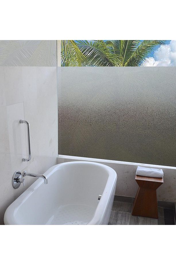 – | 45x100cm | Statik Cam Filmi Kaplama | Gizlilik Sağlayan | Mutfak Ofis Banyo Pencere - 2