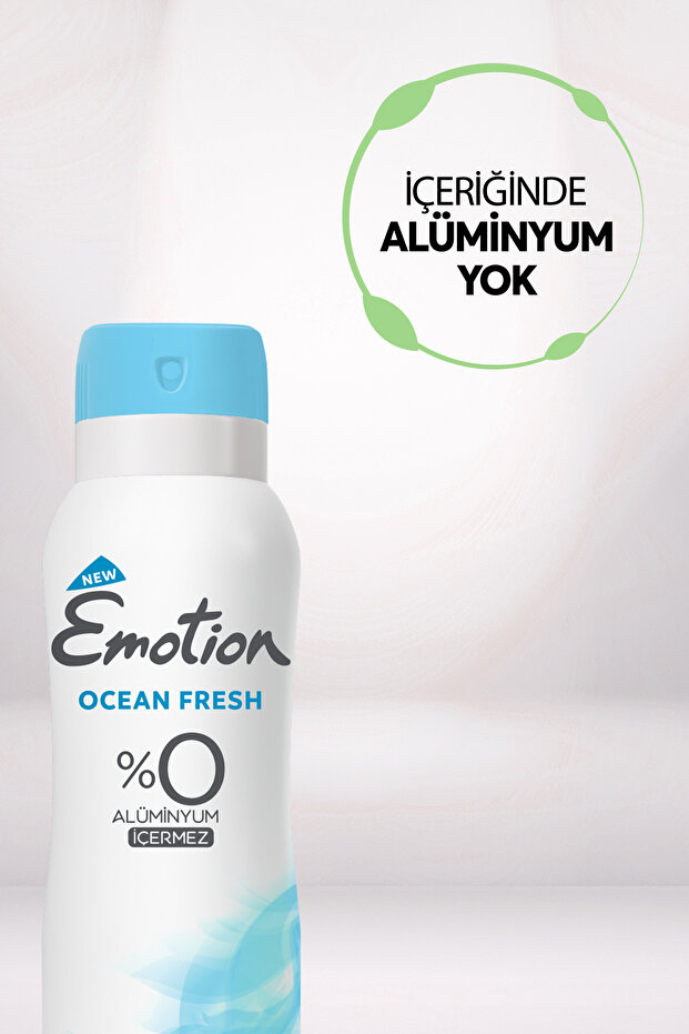Ocean Fresh Kadın Alüminyumsuz Vegan Deodorant 5x200 Ml Hızlı Kurur, Leke Bırakmaz - 5
