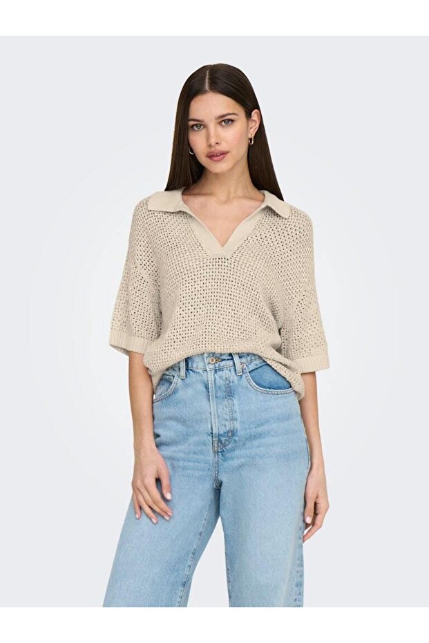 Jdytikka S/S Polo Pullover Knt Noos