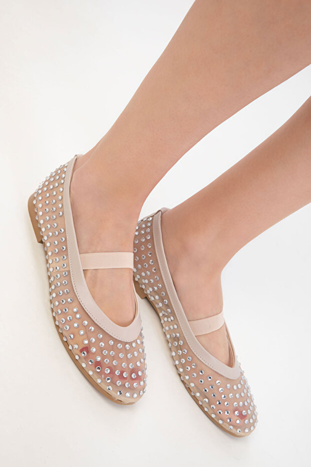 Beige Women's Ballerinas 20482