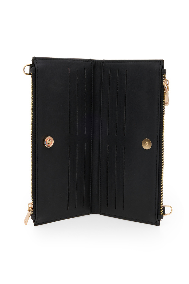 Siyah Kadın Clutch , Cüzdan ve Kartlık 06FS25Y12 - 8