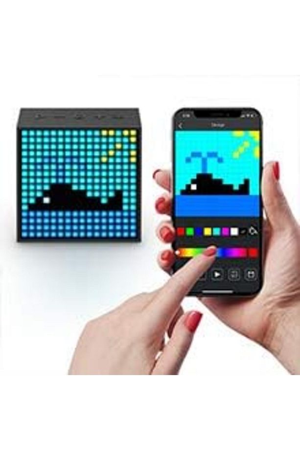 bystoreby Timebox Evo Uyarlanabilir Piksel Ekranlı Bluetooth Hoparlör-Led Dekor NewDesing 646268 - 3
