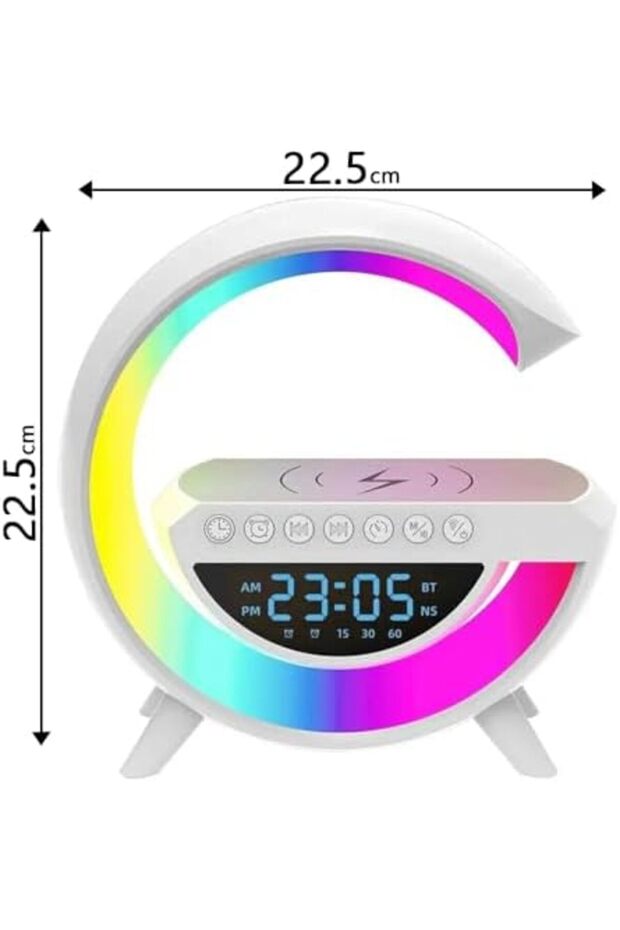 sellbuystore Kablosuz Şarj İstasyonu Speaker Özellikli Led Işıklı FM Radyolu Harika Bluetooth - 3