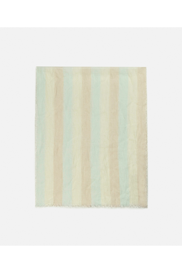 Colorblock keten şal - 1