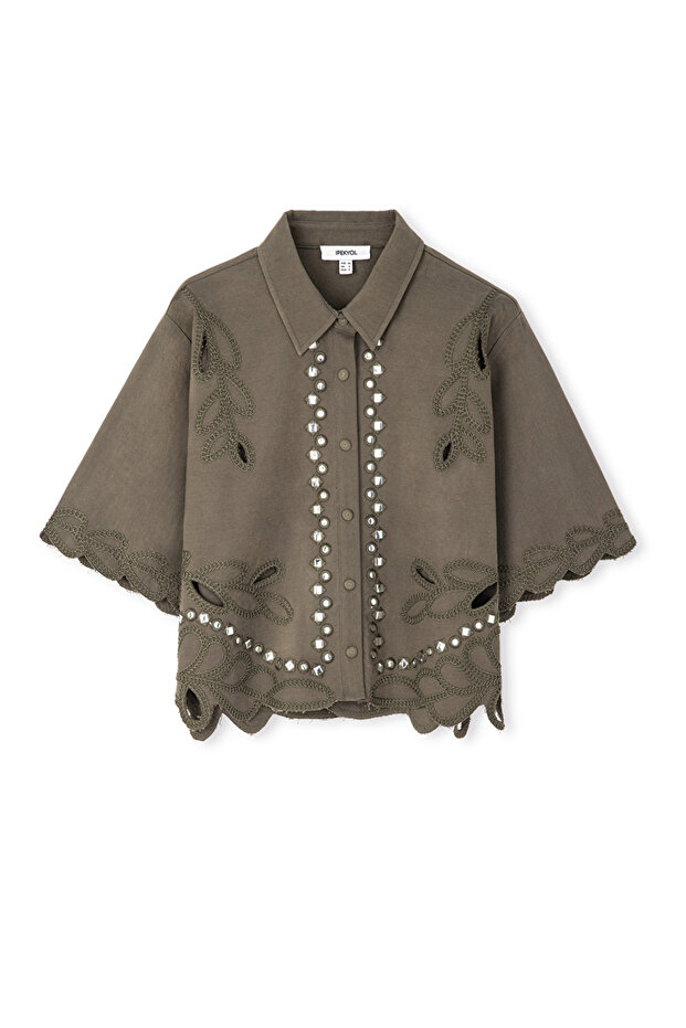 Kontrast aksesuarlı ceket - 3