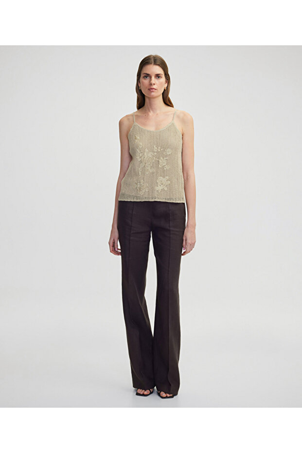 Nakışlı ve ajurlu triko - 5